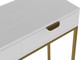 Миниатюра изображения товара Консольный столик Импэкс Дрим (ясень браш белый/золото)