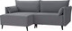Миниатюра изображения товара Диван угловой Mio Tesoro Отто 597 (серый 1437)