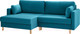 Миниатюра изображения товара Диван угловой Mio Tesoro Дублин 497 (аквамарин 1102)