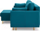 Миниатюра изображения товара Диван угловой Mio Tesoro Дублин 497 (аквамарин 1102)