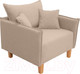 Миниатюра изображения товара Кресло мягкое KRONES Демос (велюр бежевый)