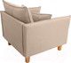 Миниатюра изображения товара Кресло мягкое KRONES Демос (велюр бежевый)