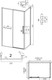 Миниатюра изображения товара Душевой уголок Grossman Style 110x90x195 / 120.K33.05.1190.21.02 (черный матовый/стекло шиншилла)