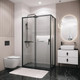 Миниатюра изображения товара Душевой уголок Grossman Style 120x90x195 / 120.K33.05.1290.21.02 (черный матовый/стекло шиншилла)