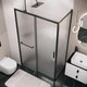 Миниатюра изображения товара Душевой уголок Grossman Style 120x90x195 / 120.K33.05.1290.21.02 (черный матовый/стекло шиншилла)