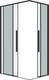 Миниатюра изображения товара Душевой уголок Grossman Galaxy 110x100x195 / 300.K33.01.1110.42.00 (графит сатин/прозрачное стекло)