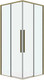 Миниатюра изображения товара Душевая дверь Grossman Galaxy 120x195 / 1/2.K33.01.12.32.00 (золото сатин/прозрачное стекло)
