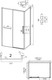 Миниатюра изображения товара Душевой уголок Grossman Style 100x70x195 / 120.K33.05.1070.21.00 (черный матовый/прозрачное стекло)