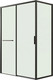 Миниатюра изображения товара Душевой уголок Grossman Style 130x70x195 / 120.K33.05.1370.21.00 (черный матовый/прозрачное стекло)