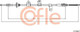Миниатюра изображения товара Трос ручного тормоза Cofle 92.17.6027