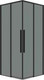Миниатюра изображения товара Душевой уголок Grossman Galaxy 100x100x195 / 300.K33.01.1010.21.10 (черный матовый/тонированное стекло)