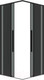 Миниатюра изображения товара Душевой уголок Grossman Galaxy 100x100x195 / 300.K33.01.1010.21.10 (черный матовый/тонированное стекло)