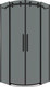 Миниатюра изображения товара Душевой уголок Grossman Classic 90x90x195 / 301.K33.04.9090.21.10 (черный матовый/тонированное стекло)