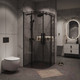 Миниатюра изображения товара Душевой уголок Grossman Classic 90x90x195 / 301.K33.04.9090.21.10 (черный матовый/тонированное стекло)