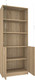 Миниатюра изображения товара Стеллаж МДК СЛШ5 широкий с 2 дверьми и стеклом 780x386x2000 (дуб сонома)