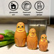 Миниатюра изображения товара Матрешка сувенирная Брестская Фабрика Сувениров Набор обезьян / 5334