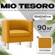 Миниатюра изображения товара Кресло мягкое Mio Tesoro Агата 351 (горчичный 1172)