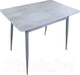 Миниатюра изображения товара Обеденный стол Древпром М148 Верас ДП1-01-17 75x110-150 (бетон метрополитан/металлик)