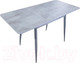 Миниатюра изображения товара Обеденный стол Древпром М148 Верас ДП1-01-17 75x110-150 (бетон метрополитан/металлик)