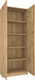 Миниатюра изображения товара Стеллаж МДК СЛШ2 широкий закрытый 780x386x2000 (дуб вотан)