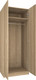 Миниатюра изображения товара Шкаф МДК ШК1 для одежды 2-х дверный 780x596x2000 (дуб сонома)