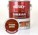 Миниатюра изображения товара Пропитка для дерева Husky Siberian Полуматовая (2.7л, красное дерево)