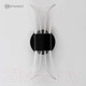 Миниатюра изображения товара Бра Estares Dio 12W 2Y-ON/OFF-230x80x85-BLACK/CLEAR-220-IP20