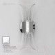 Миниатюра изображения товара Бра Estares Dio 12W 2Y-ON/OFF-230x80x85-CHROME/CLEAR-220-IP20