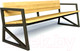 Миниатюра изображения товара Скамья садовая Saniji С22 1700x400x700