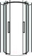 Миниатюра изображения товара Душевой уголок Grossman Classic 100x100x195 / 301.K33.04.1010.21.00 (черный матовый/прозрачное стекло)