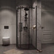 Миниатюра изображения товара Душевой уголок Grossman Classic 100x100x195 / 301.K33.04.1010.21.00 (черный матовый/прозрачное стекло)