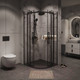 Миниатюра изображения товара Душевой уголок Grossman Classic 100x100x195 / 301.K33.04.1010.21.00 (черный матовый/прозрачное стекло)