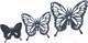 Миниатюра изображения товара Декор настенный Saniji Бабочки МДФ27