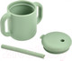 Миниатюра изображения товара Поильник Beaba Tasse Paille Silicone S Green 913573