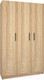 Миниатюра изображения товара Шкаф МДК СК3 3-х створчатый 1980x1200x490 (дуб сонома)