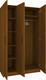 Миниатюра изображения товара Шкаф МДК СК3 3-х створчатый 1980x1200x490 (орех гварнели)