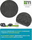 Миниатюра изображения товара Коврик грязезащитный Multy Home Contours Halfmoon 60x90 / EU5000267 (темно-серый)