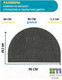 Миниатюра изображения товара Коврик грязезащитный Multy Home Contours Halfmoon 60x90 / EU5000267 (темно-серый)