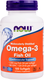 Миниатюра изображения товара Жирные кислоты NOW Foods Omega-3 1000 мг (100шт)