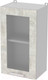 Миниатюра изображения товара Шкаф навесной для кухни Интерлиния Компо ВШ40ст-720-1дв (бетон лайт)