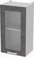 Миниатюра изображения товара Шкаф навесной для кухни Интерлиния Компо ВШ40ст-720-1дв (бетон портленд)
