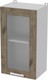 Миниатюра изображения товара Шкаф навесной для кухни Интерлиния Компо ВШ40ст-720-1дв (дуб веллингтон)