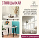 Миниатюра изображения товара Обеденный стол Millwood Шанхай Л18 D90 (дуб белый Craft/металл белый)