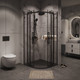 Миниатюра изображения товара Душевой уголок Grossman Classic 90x90x195 / 301.K33.04.9090.21.00 (черный матовый/прозрачное стекло)