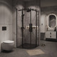 Миниатюра изображения товара Душевой уголок Grossman Classic 90x90x195 / 301.K33.04.9090.21.00 (черный матовый/прозрачное стекло)