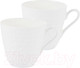 Миниатюра изображения товара Набор кружек Gipfel Marbella 51720 (2шт, белый)