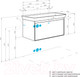Миниатюра изображения товара Тумба под умывальник Акватон Либерти 90 (1A279901LYC70)