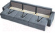 Миниатюра изображения товара Диван Mio Tesoro Манчестер 292 1.5ек-1.5ек-1.5ек (968 серый)