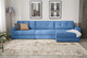 Миниатюра изображения товара Диван угловой Mio Tesoro Манчестер 292 1.5ек-1.5ек-1.5пф (840 синий)