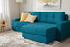 Миниатюра изображения товара Диван угловой Mio Tesoro Манчестер 292 1.5ек-1.5пф (1102 аквамарин)